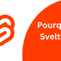 Logo de Svelte avec un titre : "Pourquoi Svelte ?"